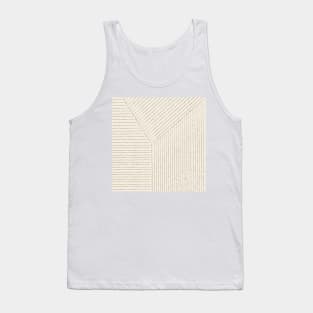 Lines (Cream & Chocolate) Tank Top